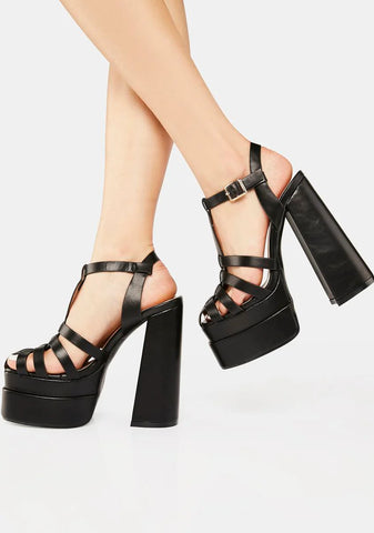 Running Paradise Platform Heels