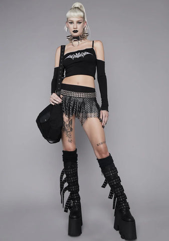 Night Life In Hell Off The Shoulder Top