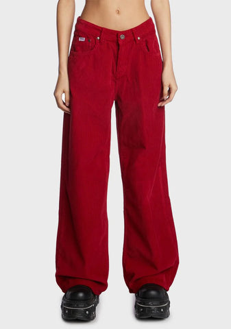 Red Cord Release Jeans