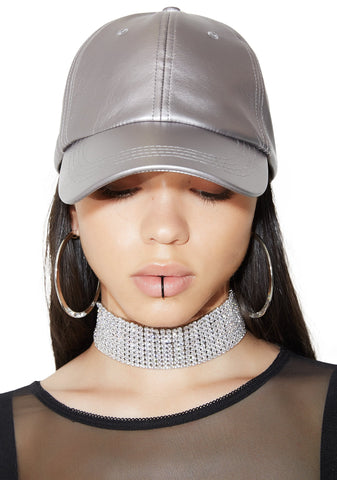 Take A Pic Metallic Baseball Hat