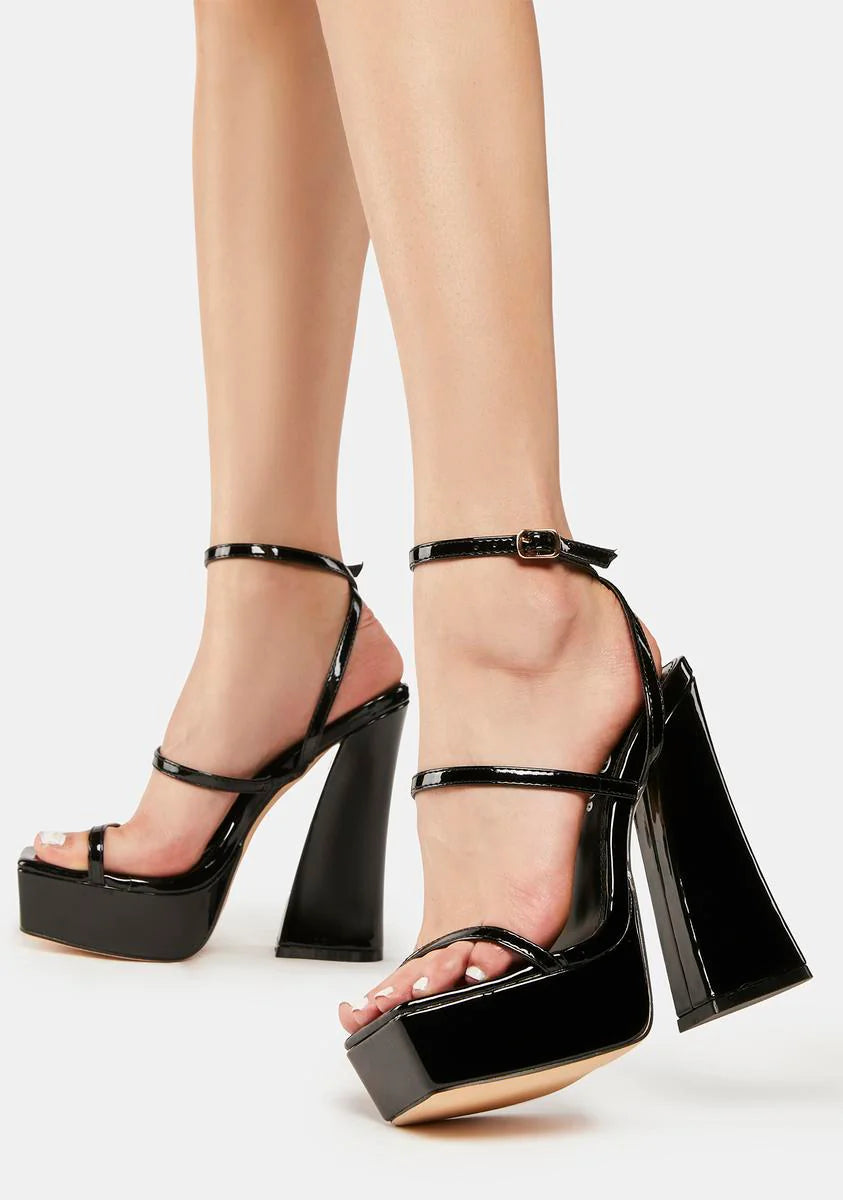 Black Howler Platform Heels