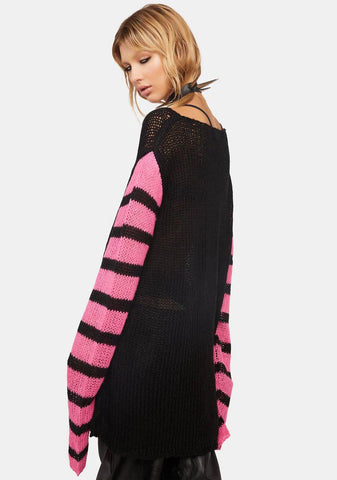 Crazy On You Intarsia Sweater