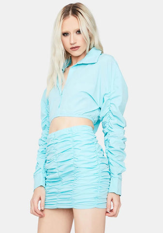 Aqua Feel Free Crop Top Skirt Set