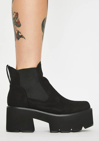 Suede Rougher The Better Platform Boots