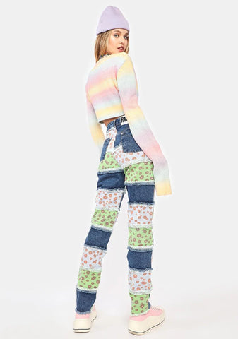 Hitch Floral Patchwork Jeans