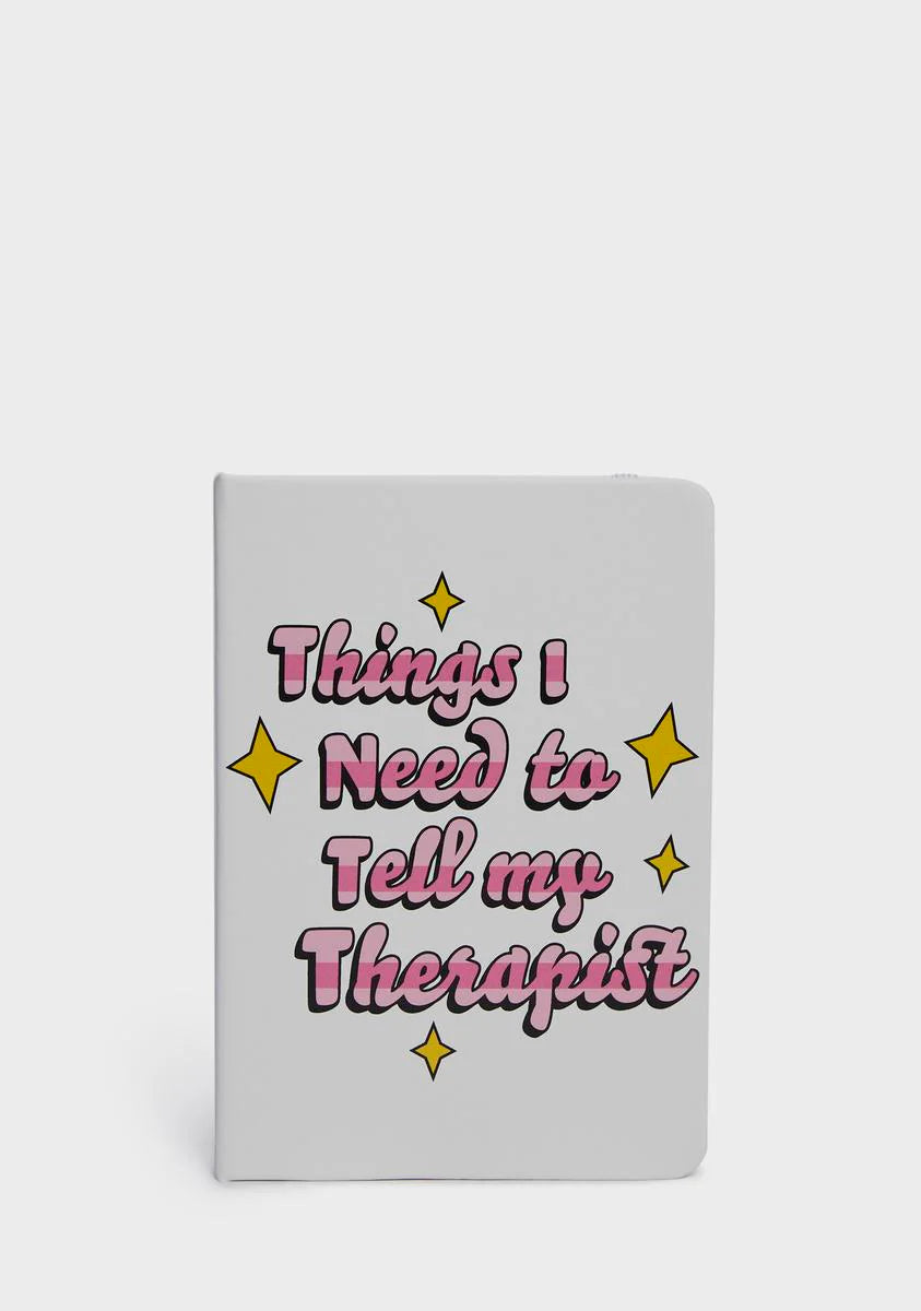 Things To Tell My Therapist Lined Journal