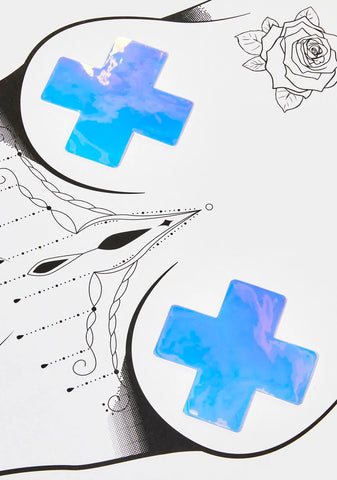 Leeloo 2.0 Clear Iridescent X Factor Pasties