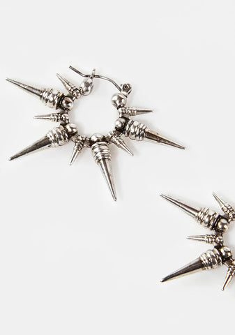 Compression Sun Hoop Earrings