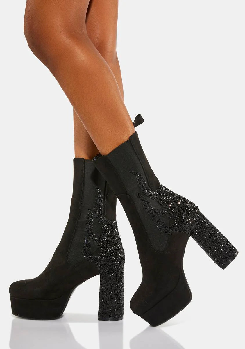 Apparent Lies Platform Boots