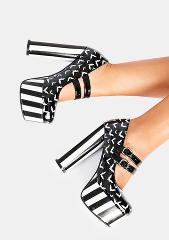 Winged Thing Platform Heels