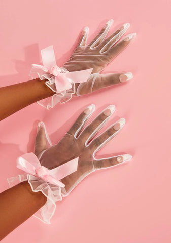Dainty Looks Sheer Gloves