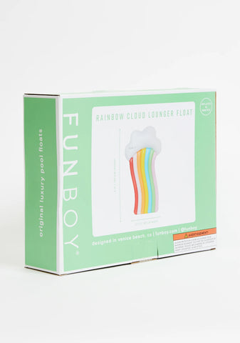 Rainbow Cloud Lounger Float