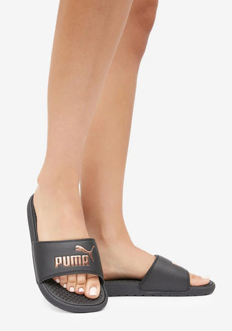 Rose Gold Cool Cat Logo Slides