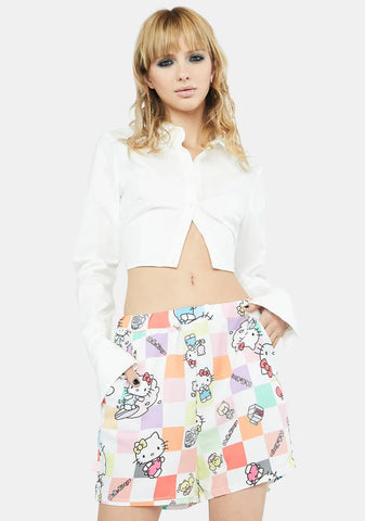 Hello Kitty Checkerboard Shorts