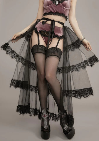 Rot And Regret Tiered Tulle Bustle