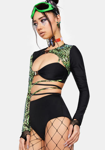Safari Slime Cropped Sleeves
