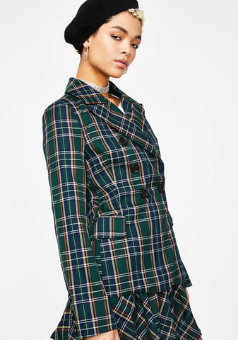 Designer Dollz Plaid Blazer