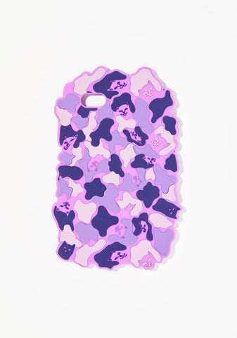 Violet Nerm Camo iPhone Case
