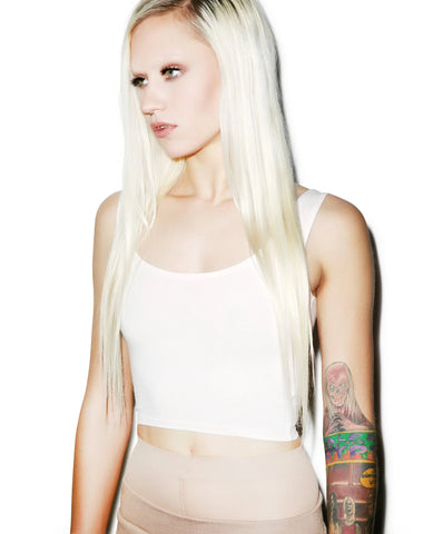 Reeves Fitted Crop Tank - Gray