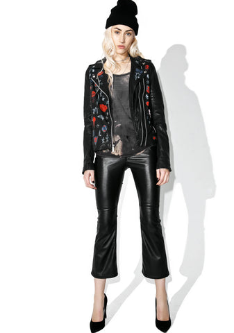 Perfecto Patched Leather Biker Jacket