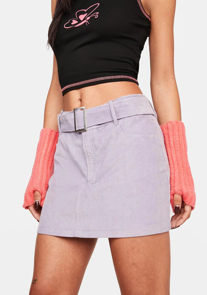 Ur On My Wishlist Corduroy Mini Skirt