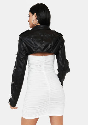 Onyx She's Dangerous Shrug Moto Jacket