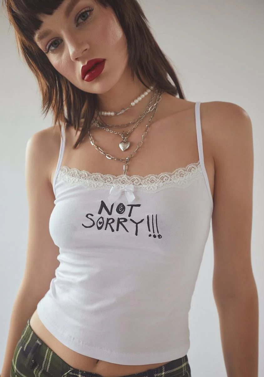Fake Apologies Crop Tank