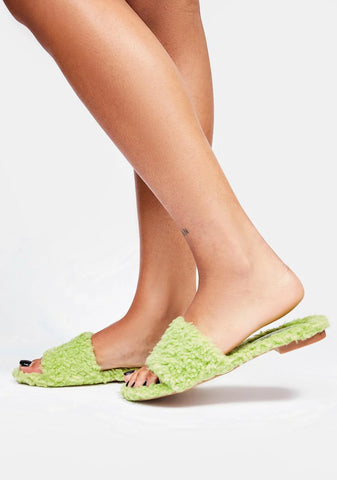 Green Atlee Slide Sandals