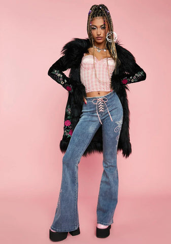 Hot Or Not Plaid Bustier Top