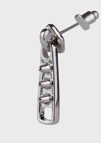Just Shut It Zip Earrings
