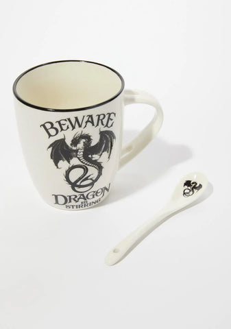 Dragon Is Stirring Cup And Spoon