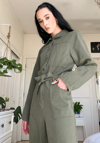 Dark Green Jumpsuit