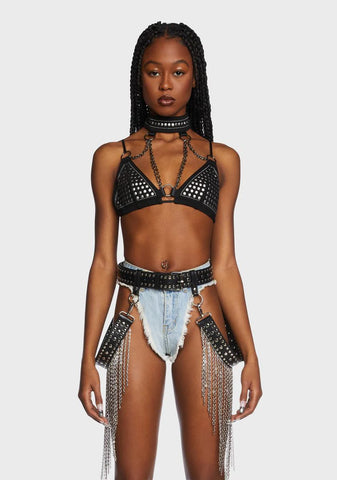 Cavern Crazy Chain Fringe Belt