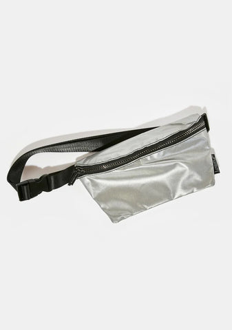 Silver Reflective Fanny Pack