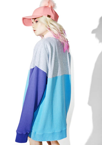 Panel Zip Sweatshirt