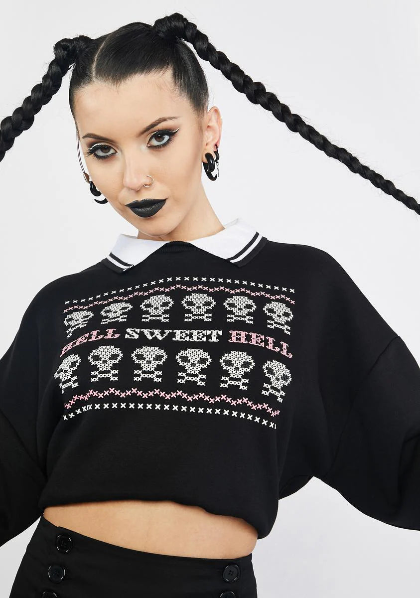 My Sweet Hell Cropped Sweatshirt