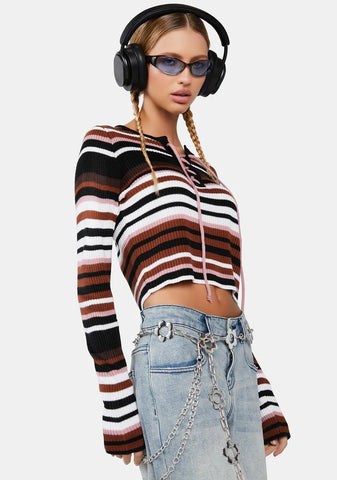 Caught On Camera Striped Sweater