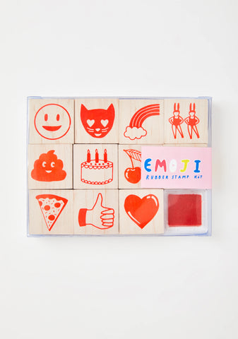 Emoji Rubber Stamp Kit