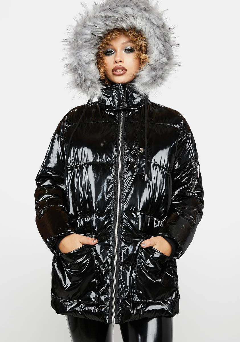 Wintry Chic Puffer Jacket