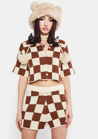 Photo Booth Kiss Knit Shorts