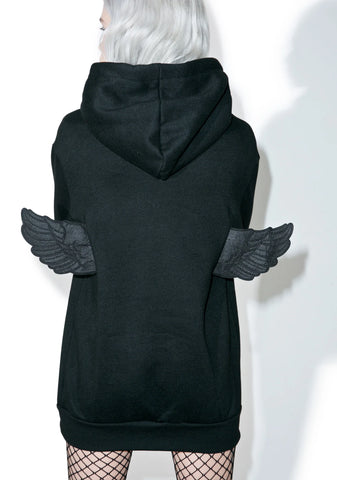 Lil Fallen Angel Oversized Hoodie