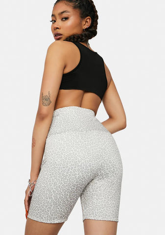Femme Leopard Lawson Biker Shorts