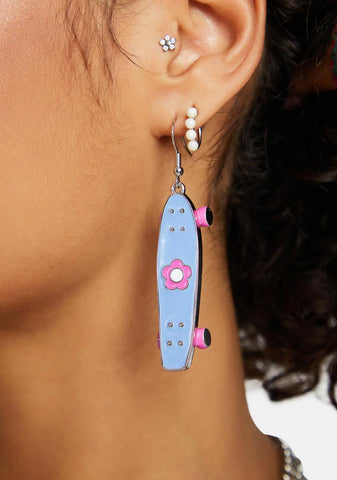 Skateboard Chic Earrings