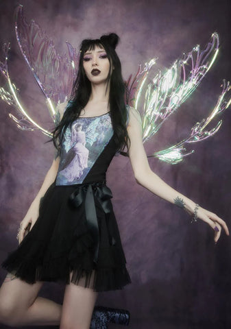 Ink And Feather Portrait Print Bodice