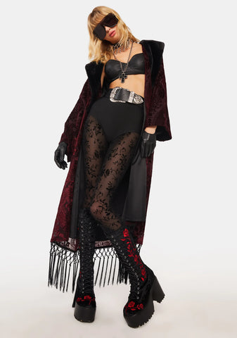 Love Is A Rose Knee High Boots