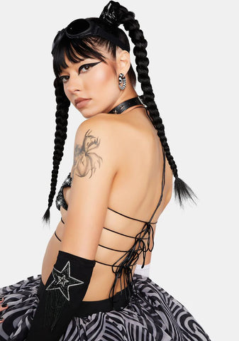 Dark Celestina Storm Backroads Bra Top