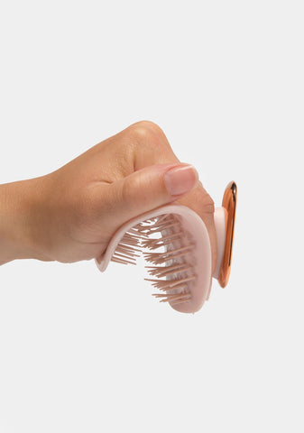 Pink & Rose Gold Manta Hair Brush