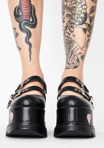 Unimaginable Platform Mary Janes