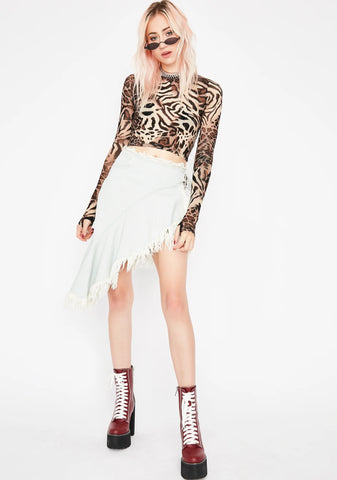 Raw Talent Denim Skirt