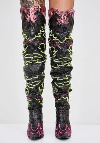 Atomic Love Bandit Cowgirl Boots